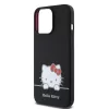 Hello Kitty Liquid Silicone Daydreaming Logo iPhone 13 Pro tok – fekete