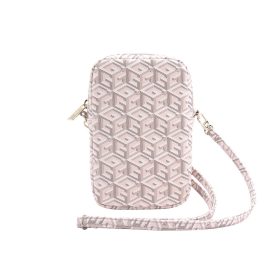 Guess PU G Cube Wallet Phone Bag Zipper Pink - rózsaszín