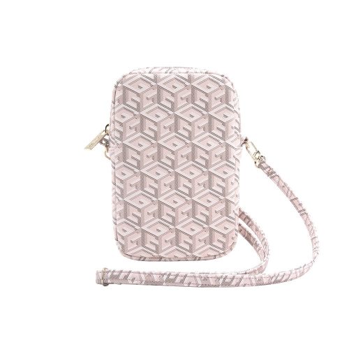 Guess PU G Cube Wallet Phone Bag Zipper Pink - rózsaszín