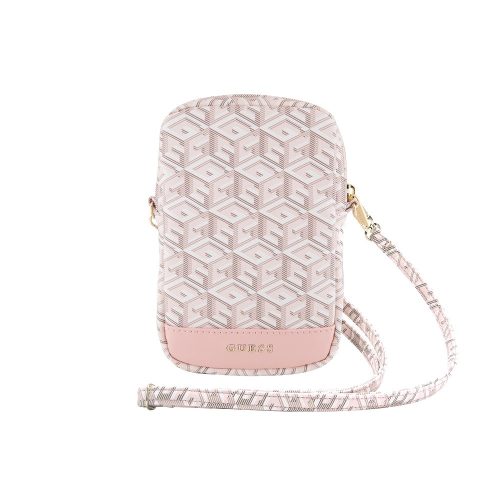 Guess PU G Cube Wallet Phone Bag Zipper Pink - rózsaszín
