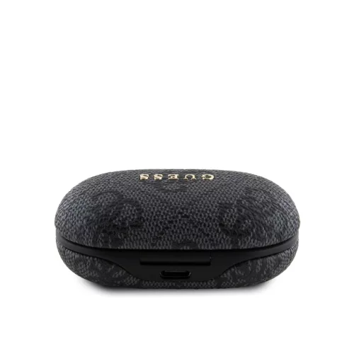 Guess PU 4G Metal Logo TWS Wireless Earphones Black - fekete
