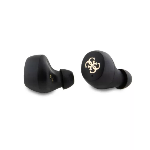 Guess PU 4G Metal Logo TWS Wireless Earphones Black - fekete