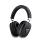 Guess PU Leather 4G Triangle Logo Wireless Headphone Black - fekete