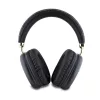 Guess PU Leather 4G Triangle Logo Wireless Headphone Black - fekete