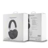 Guess PU Leather 4G Triangle Logo Wireless Headphone Black - fekete