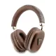 Guess PU Leather 4G Triangle Logo Wireless Headphone Brown - barna