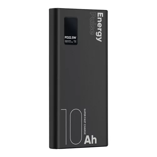 OBAL:ME EnergyPulse Powerbank 10000mAh, 22,5W, - fekete