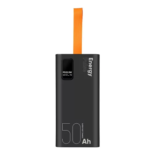 OBAL:ME EnergyPulse Powerbank 50000mAh, 22,5W, - fekete