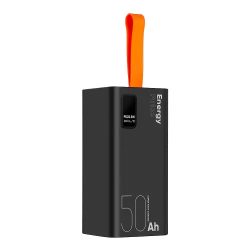 OBAL:ME EnergyPulse Powerbank 50000mAh, 22,5W, - fekete