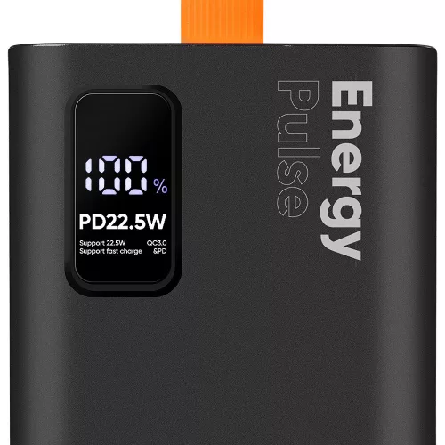 OBAL:ME EnergyPulse Powerbank 50000mAh, 22,5W, - fekete