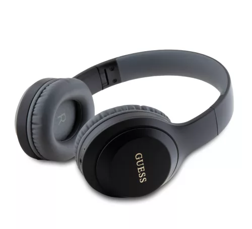 Guess Classic Silver Logo Wireless Headphone Black - ezüst