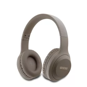 Guess Classic Silver Logo Wireless Headphone Brown - ezüst