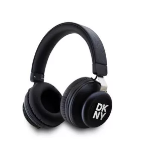   DKNY PU Leather Stack Logo vezeték nélküli fülhallgató – fekete