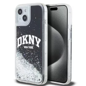 DKNY Liquid Glitter Arch Logo tok, iPhone 11 - fekete