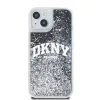 DKNY Liquid Glitter Arch Logo tok, iPhone 11 - fekete