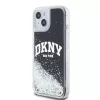 DKNY Liquid Glitter Arch Logo tok, iPhone 11 - fekete