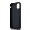 DKNY PU Leather Repeat Pattern Stack Logo Magsafe tok, iPhone 11 - fekete