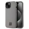 DKNY PU Leather Stack Logo Magsafe tok, iPhone 15 - szürke