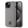 DKNY PU Leather Stack Logo Magsafe tok, iPhone 15 - szürke