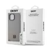 DKNY PU Leather Stack Logo Magsafe tok, iPhone 15 - szürke