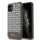 DKNY PU Leather Repeat Pattern Bottom Stripe MagSafe tok, iPhone 11 - barna