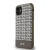 DKNY PU Leather Repeat Pattern Bottom Stripe MagSafe tok, iPhone 11 - barna