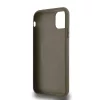 DKNY PU Leather Repeat Pattern Bottom Stripe MagSafe tok, iPhone 11 - barna