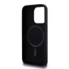 Karl Lagerfeld Liquid Silicone Karl and Choupette Magsafe tok, iPhone 15 Pro - fekete