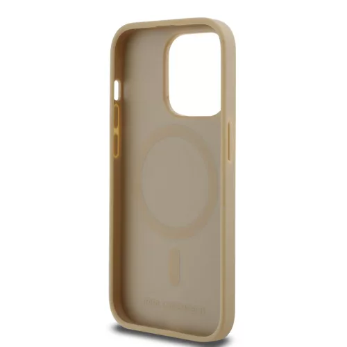 Karl Lagerfeld PU Karl Heads Pattern Magsafe tok, iPhone 15 Pro Beige