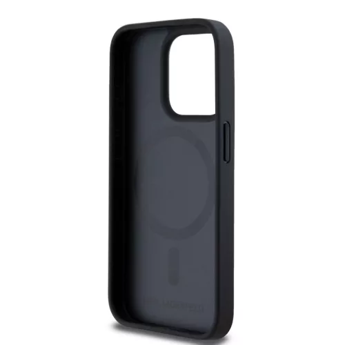 Karl Lagerfeld PU Karl Heads Pattern Magsafe tok, iPhone 15 Pro Max - fekete
