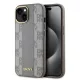 DKNY PU Leather Checkered Pattern Magsafe tok, iPhone 15 - bézs