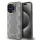 DKNY PU Leather Checkered Pattern Magsafe tok, iPhone 15 Pro - bézs