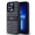 DKNY PU Leather Repeat Pattern Tonal Stripe tok, iPhone 15 Pro Max - fekete