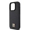 DKNY PU Leather Repeat Pattern Stack Logo Magsafe tok, iPhone 14 Pro Max - fekete