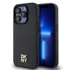 DKNY PU Leather Repeat Pattern Stack Logo Magsafe tok, iPhone 15 Pro Max - fekete