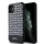 DKNY PU Leather Repeat Pattern Bottom Stripe MagSafe tok, iPhone 11 - fekete