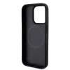 DKNY PU Leather Repeat Pattern Bottom Stripe MagSafe tok, iPhone 12 / 12 Pro - fekete