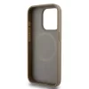 DKNY PU Leather Repeat Pattern Bottom Stripe MagSafe tok, iPhone 13 Pro Max - barna