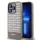 DKNY PU Leather Repeat Pattern Bottom Stripe MagSafe tok, iPhone 15 Pro Max - barna