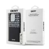 DKNY PU Leather Repeat Pattern Card Pocket tok, iPhone 14 Pro - fekete