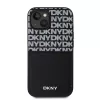 DKNY PU Leather Repeat Pattern Card Pocket tok, iPhone 15 - fekete
