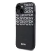 DKNY PU Leather Repeat Pattern Card Pocket tok, iPhone 15 - fekete