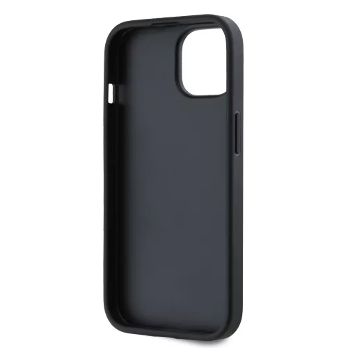 DKNY PU Leather Repeat Pattern Card Pocket tok, iPhone 15 - fekete