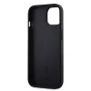 DKNY PU Leather Stack Logo Magsafe tok, iPhone 15 - fekete