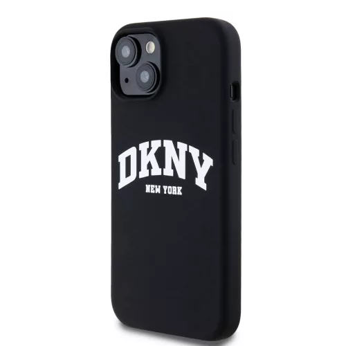 DKNY Liquid Silicone Arch Logo MagSafe tok, iPhone 14 - fekete