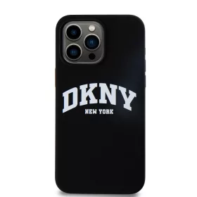   DKNY Liquid Silicone Arch Logo MagSafe tok, iPhone 14 Pro - fekete