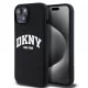 DKNY Liquid Silicone Arch Logo MagSafe tok, iPhone 15 - fekete