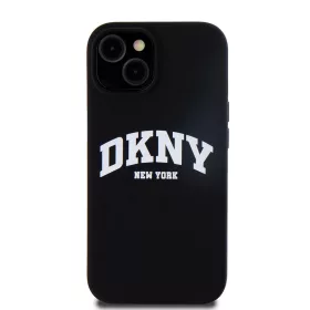   DKNY Liquid Silicone Arch Logo MagSafe tok, iPhone 15 - fekete