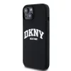 DKNY Liquid Silicone Arch Logo MagSafe tok, iPhone 15 - fekete