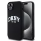 DKNY Liquid Silicone Arch Logo MagSafe tok, iPhone 15 Plus - fekete